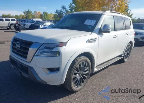 2023 Nissan Armada Platinum 4Wd из США, поврежденный, VIN JN8AY2DB2P9831255